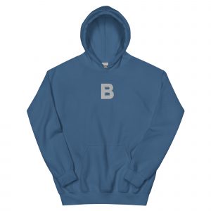 Hoodie Indigo Blue | Brand "B"
